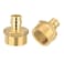 EFIELD Pex A Full Flow Expansion Brass Fitting 34 in x 1 in Female NPT Adapter ASTM F1960 For Pex Tubing Pipe Pack of 2PEX19601352PCS