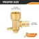 HeSun 10Pack Pex A Fitting 12 Inch Expansion Drop Ear Elbow12 Female NPT Thread x 12 Pex A ExpansionASTM F1960