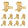 HeSun 10Pack Pex A Fitting 12 Inch Expansion Drop Ear Elbow12 Female NPT Thread x 12 Pex A ExpansionASTM F1960