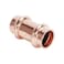 Cherbo Copper Press Fittings 1 inch x 1 inch Coupling with Stop Zero Lead P x P 5Pack Press Copper Fittings 1 for Plumbing Use with Hydraulic Press Fitting Tool Coupling with Stop 1 5 PCs