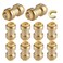 GUOFIS 10 Pack 34 Inch Pushfit Straight Coupling PEX Brass Pushfit Coupling with Disconnect Clip PushtoConnect Plumbing Fittings for PEX Copper CPVC