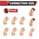EFIELD Pack of 5 1 x 1 Copper Press Fit 45 Degree Elbow Fittings For Copper Tube Connection LBP DesignPRESS008