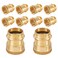 HeSun 10Pack Copper Press Fitting Adapter34 Press X 34 Female NPT Adapter LF BrassPEX1807356