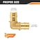 HeSun 5Pack PexA Fitting 12 Inch Pex A Expansion Elbow90Degree Expansion Fitting 12 x 12 ElbowASTM F1960PEX19600335