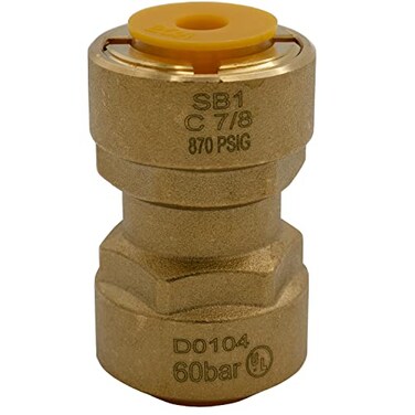 Supplying Demand SB1 78 Inch Quick Connect HVAC Brass Coupler Fitting