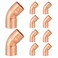 HeSun 10Pack Copper Fittings 12Inch 45Degree Copper Elbow C x C with Sweat Solder Connection