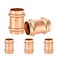 HeSun 5Pack Copper Press Coupling with Stop 1 x 1 Copper Pressure Fittings P x P for Copper Tube Connection
