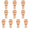 GUOFIS 10Pack Copper Press Fittings 12 inch Press X 12 inch PEX Crimp Coupling Adapter for Copper TubePEX Pipe Connection with StopPRESS012