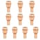 GUOFIS 10Pack Copper Press Fittings 12 inch Press X 12 inch PEX Crimp Coupling Adapter for Copper TubePEX Pipe Connection with StopPRESS012
