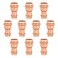 GUOFIS 10Pack Copper Press Coupling34 x 12 Reduce Coupler Fittings for Copper Tube Connection with Stop