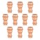 GUOFIS 10Pack Copper Press Coupling34 x 12 Reduce Coupler Fittings for Copper Tube Connection with Stop