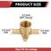 EFIELD 4Pack 12 Pex x 12 Pex x 12 Female NPT Dropear Tee Barb Crimp Pex Brass Fitting ASTM F1807PEX1807250