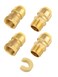 EFIELD Pack of 4 Push fit 12 Inch MaleFemale NPT Adapter Brass Fittings Push to Connect Pex Copper CPVC with a Disconnect ToolPF189