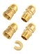 EFIELD Pack of 4 Push fit 12 Inch MaleFemale NPT Adapter Brass Fittings Push to Connect Pex Copper CPVC with a Disconnect ToolPF189
