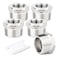 TAISHER 5PCS 304 Stainless Steel New Reducer Hex Bushing 34 NPT Male x 38 NPT Female Reducing Pipe Adapter Fitting