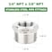 TAISHER 5PCS 304 Stainless Steel New Reducer Hex Bushing 34 NPT Male x 38 NPT Female Reducing Pipe Adapter Fitting