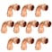 GUOFIS 10Pack Copper Press Elbow34 x 34 90 Elbow Fittings for Copper Tube Connection with StopPRESS005