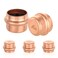 HeSun 5Pack Copper Press End CapPlug 1 Pressure Fittings Press Fit for Copper Tube ConnectionPRESS021