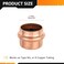 HeSun 5Pack Copper Press End CapPlug 1 Pressure Fittings Press Fit for Copper Tube ConnectionPRESS021