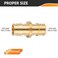 HeSun 10Pack 34 Inch PexA Expansion CouplingPex Expansion Fitting 34 x 34 CouplingASTM F1960PEX1960010