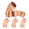 HeSun 5Pack Copper Press Elbow45 Degree 1 x 1 Pressure Fittings P x P for Copper Tube Connection