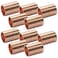 Joywayus 10PCS 34 ID Copper Coupling with Dimple Stop Straight Sweat Pipe Fitting Pressure Plumbing Solder Connection