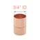 Joywayus 10PCS 34 ID Copper Coupling with Dimple Stop Straight Sweat Pipe Fitting Pressure Plumbing Solder Connection