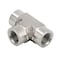 Yoebor Metalwork 316 Stainless Steel Pipe Fitting Forged Tee 12 NPT Female 1 Pc