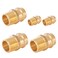 GUOFIS Copper Press Fittings Adapter34 Press Fit x 34 Male NPT ThreadedLF Brass Material5 PACKPEX18073505Pack