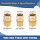 GUOFIS Copper Press Fittings Adapter34 Press Fit x 34 Male NPT ThreadedLF Brass Material5 PACKPEX18073505Pack
