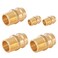GUOFIS Copper Press Fittings Adapter34 Press Fit x 34 Male NPT ThreadedLF Brass Material5 PACKPEX18073505Pack