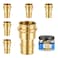EFIELD Pro 6Pack 1 Copper Press X 34 PEXA Expansion Coupling Brass Fittings Adapter For Copper and Pex Pipe ConnectionPRESS089