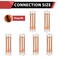 EFIELD Pack of 10 12 x 12 Copper Press Fit Extended Coupling Fittings No StopPRESS028