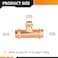 HeSun 10Pack Copper Press Tee 34 x 34 x 12 Pressure Fittings P x P x P for Copper Tube ConnectionPRESS018