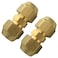 Joywayus 12 Air Conditioning Copper Pipe Extension Double Connector with Flare Nuts and Connectors Free Welding for Butt Copper Tube Diameter 12127mm