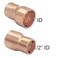 Joywayus 5PCS 1 x 12 ID Copper Sweat Reducer Coupling Pipe Fitting Pressure Plumbing Solder Connection