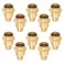 GUOFIS 34Inch PEX Copper Press Fittings34 Press X 34 PEX Crimp Coupling Adapter for Copper and Pex Pipe Connection10PackLF Brass MaterialPEX1807346