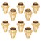 GUOFIS 34Inch PEX Copper Press Fittings34 Press X 34 PEX Crimp Coupling Adapter for Copper and Pex Pipe Connection10PackLF Brass MaterialPEX1807346