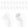 Sevenjungle 20 Pack 34 Inch 45 Degree PVC Elbow Pipe Fittings Socket x Socket Fits 1050 OD SCH40 Pipe PVC Connectors for Irrigation Pool Plumbing Greenhouse and DIY Frames White