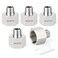 TAISHER 5PCS 304 Stainless Steel Pipe Fitting Reducer Adapter 38 NPT Male x 34 NPT Female