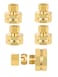 EFIELD Pack of 5 38 OD Compression x 34 FHT Garden Hose Threaded Female Brass AdapterLF BrassHOSE033