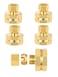 EFIELD Pack of 5 38 OD Compression x 34 FHT Garden Hose Threaded Female Brass AdapterLF BrassHOSE033
