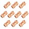 GUOFIS 10Pack Copper Press Coupling12 x 12 Coupler Fittings for Copper Tube Connection with StopPRESS001