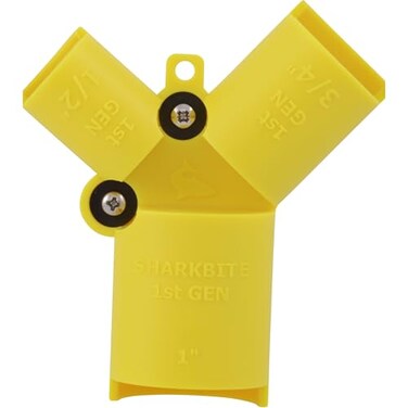 SharkBite 12 Inch to 1 Inch Depth Gauge and Pipe Deburring Tool Copper PEX CPVC PERT HDPE UR702A