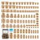 Ailbiuko 106PCS Brass Pipe Fittings Assortment Kit NPT Extension AdapterReducer BushingHex NippleClose NippleReducing Hex CouplingHex Head PlugsHex head CapSocket Plug Kit