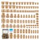 Ailbiuko 106PCS Brass Pipe Fittings Assortment Kit NPT Extension AdapterReducer BushingHex NippleClose NippleReducing Hex CouplingHex Head PlugsHex head CapSocket Plug Kit