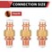 EFIELD Copper 34Inch Copper Press x34inch Male Adapter Union For Pipe Connection 34inchPRESS072