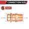 EFIELD Pack of 10 Press Copper Fittings34Inch Copper Press x 34inch Male Copper AdaptersPRESS043