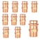EFIELD Pack of 10 Press Copper Fittings34Inch Copper Press x 34inch Male Copper AdaptersPRESS043