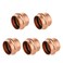 EFIELD Pack of 5 1inch Copper Press Fit End Cap Plug Plumbing Fittings LBP Design Heavy Copper StructurePRESS021